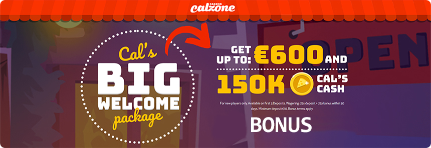 Calzone Casino bonus.